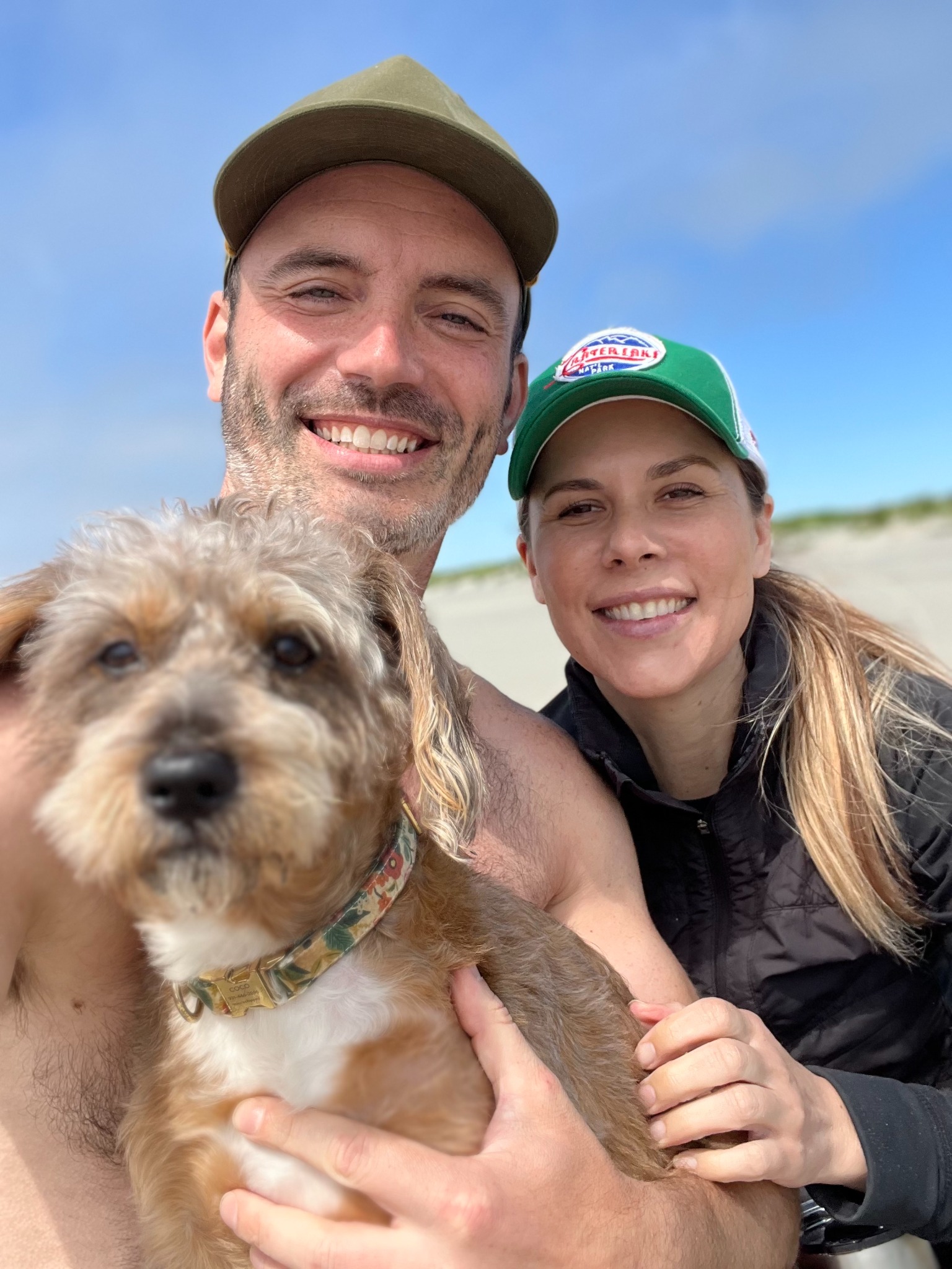 Beach adventure with our pup